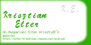 krisztian elter business card